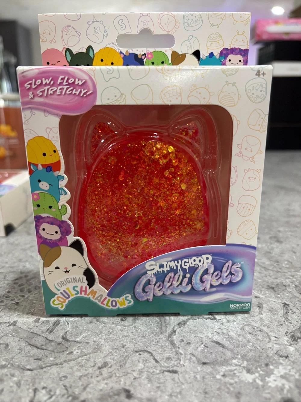 Red Glitter Gelli Gels Squishmallow Slime